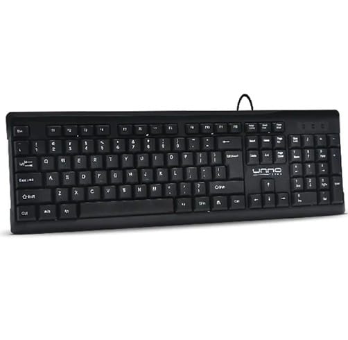 Teclado  UNNO TEKNO Klass USB Ingles - KB6706BK