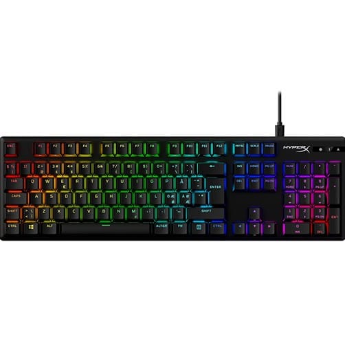 HyperX Alloy Origins  PBT RGB - Switch Red Linear-  Español