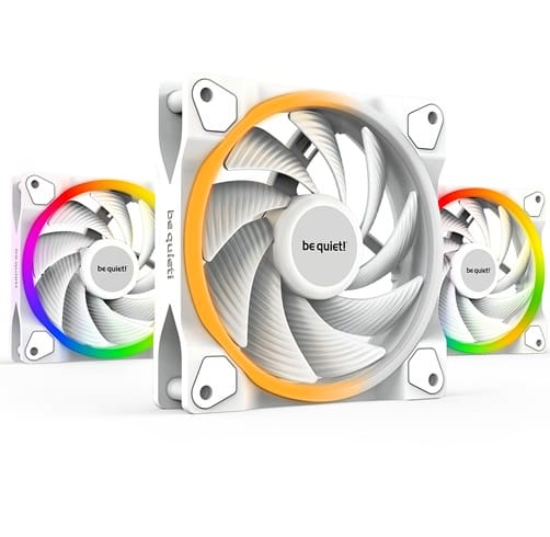 Be Quiet! LIGHT WINGS 140mm ARGB PWM high-speed  Blanco - (Pack de 3)